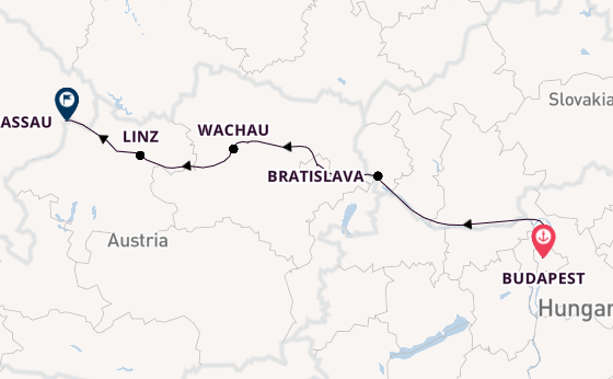 Danube River, Europe from Budapest, Hungary with the Viking Vilhjalm