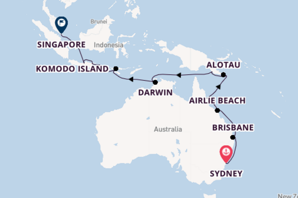 Australia, Indonesia and Singapore 