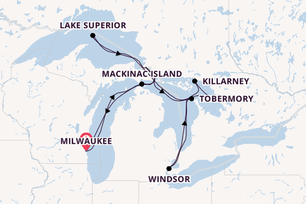 Nordamerika ab Milwaukee, Wisconsin, USA auf der HANSEATIC inspiration