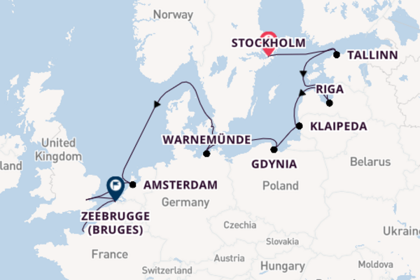 Benelux from Stockholm, Sweden with the Norwegian Dawn