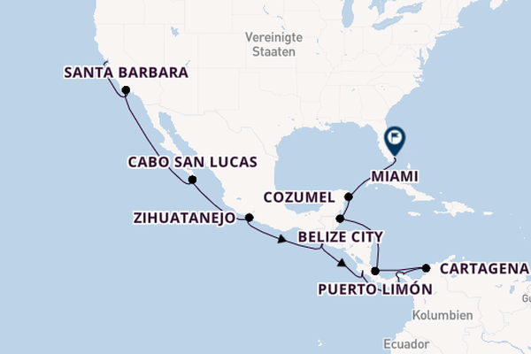 EUROPA – Zwei Ozeane, Panama-Kanal & Karibik