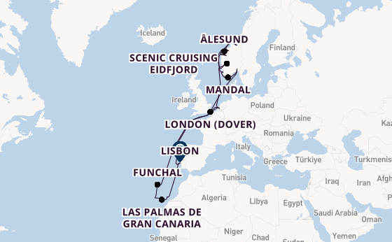 Norway from Rotterdam, Netherlands with the Nieuw Statendam