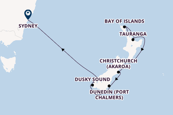 New Zealand from Auckland, New Zealand with the Celebrity Edge