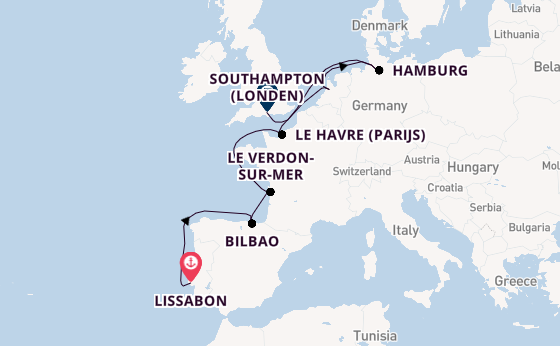 Engeland vanaf Lissabon, Portugal met de Norwegian Star