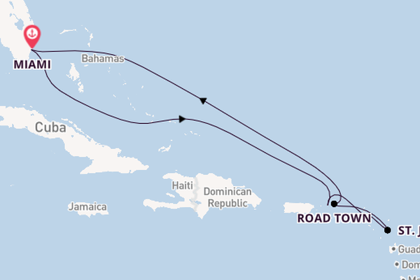 Caribbean from Miami, Florida, USA with the Seven Seas Grandeur