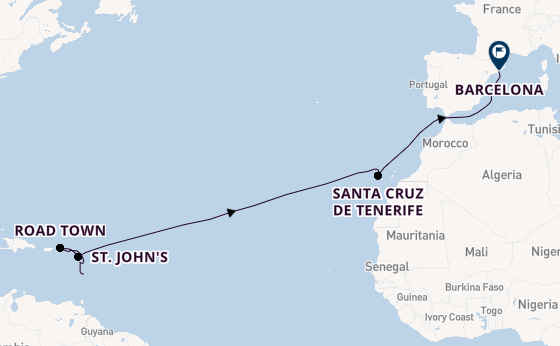 Caribbean from Fort de France, Martinique with the MSC World Europa