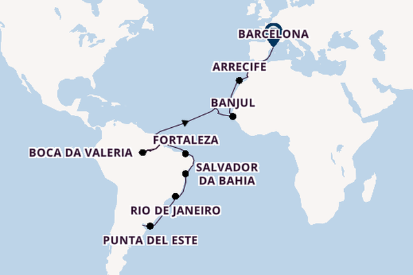 trans-Atlantisch vanaf Buenos Aires, Argentinië met de Volendam