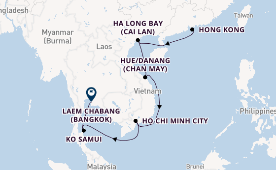 South East Asia from Hong Kong, China with the Viking Neptune