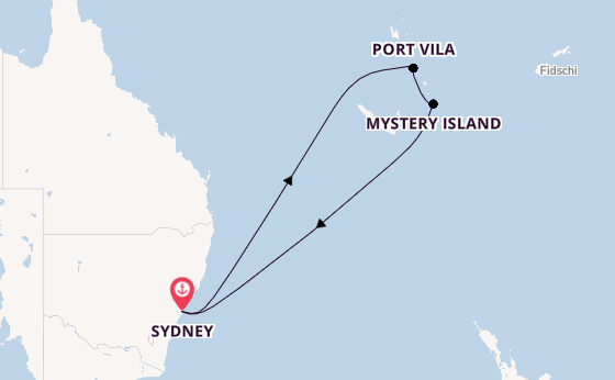 Südsee ab Sydney auf der Anthem of the Seas