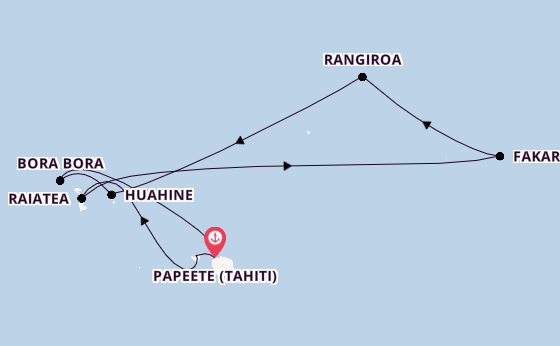 Französisch-Polynesien ab Papeete (Tahiti), Französisch-Polynesien auf der Silver Whisper
