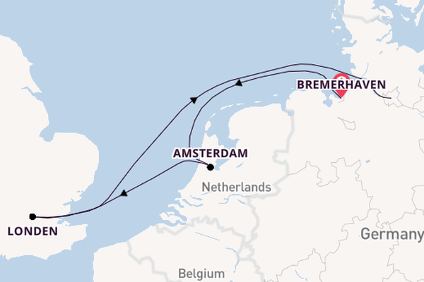 Engeland vanaf Bremerhaven, Duitsland met de HANSEATIC nature