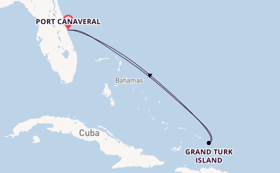 Caribbean from Port Canaveral, Florida, USA with the Adventure of the Seas