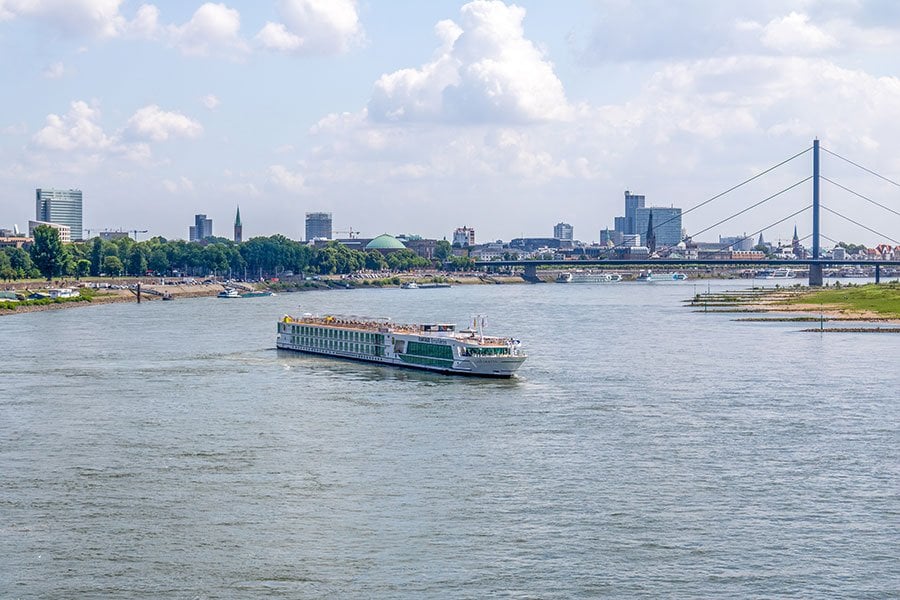 Rhein ab Köln, Deutschland auf der Lady Diletta