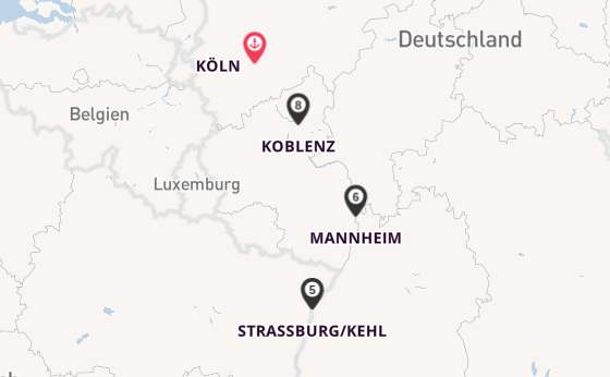 Rhein ab Köln, Deutschland auf der RHEIN SYMPHONIE