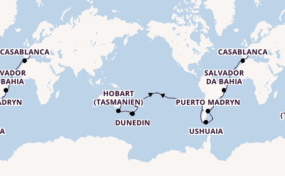 MSC Magnifica - Von Rom aus in die weite Welt