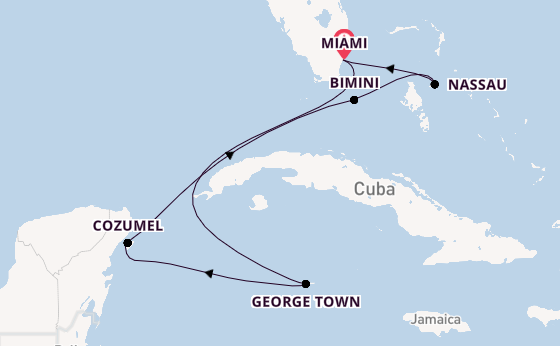 Caribbean vanaf Miami, Verenigde Staten met de Celebrity Xcel