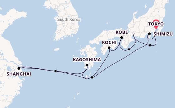 Japan from Tokyo, Japan with the Seven Seas Explorer
