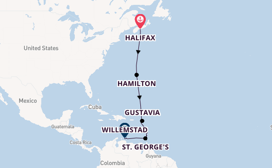 Caribbean vanaf Halifax, Canada met de HANSEATIC inspiration