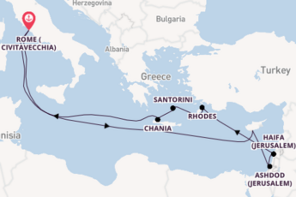 Voyage from Rome (Civitavecchia) with the Odyssey of the Seas