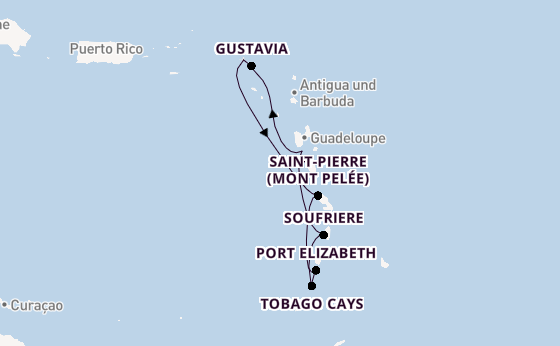 Südliche Karibik ab Philipsburg, St. Maarten auf der SEA CLOUD II