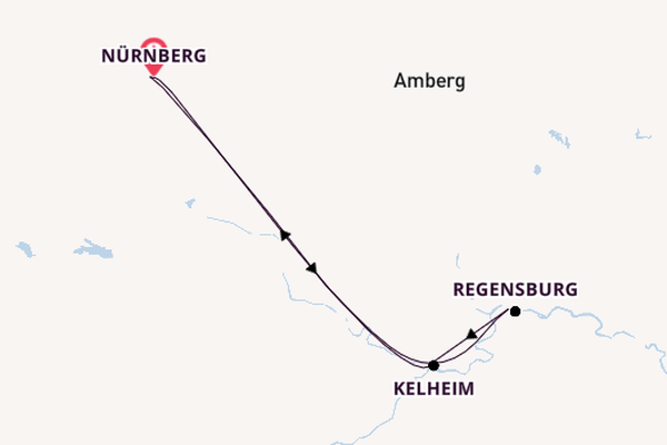 Donau vanaf Nürnberg, Duitsland met de A-ROSA CLEA