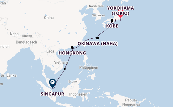 Japan ab Yokohama (Tokio), Japan auf der Quantum of the Seas