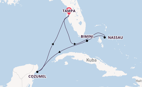 Karibik ab Tampa, Florida, USA auf der Celebrity Summit