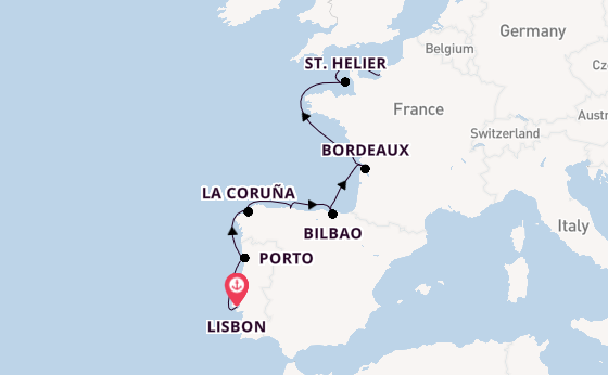 Portugal from Lisbon, Portugal with the Seven Seas Mariner