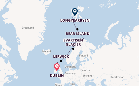 Norway from Dublin, Ireland with the Silver Endeavour