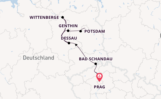 Elbe ab Prag, Tschechien auf der VIVA RUBY