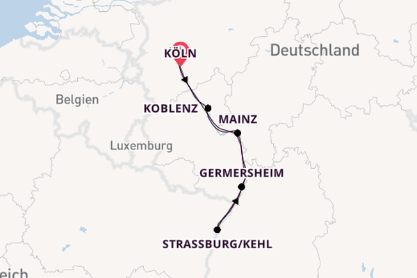 Rhein ab Köln, Deutschland auf der RHEIN SYMPHONIE