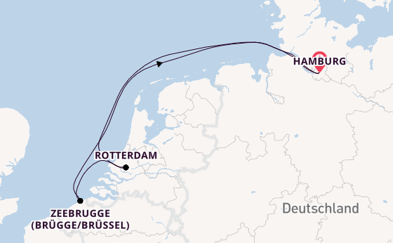 Westeuropa ab Hamburg auf AIDAprima