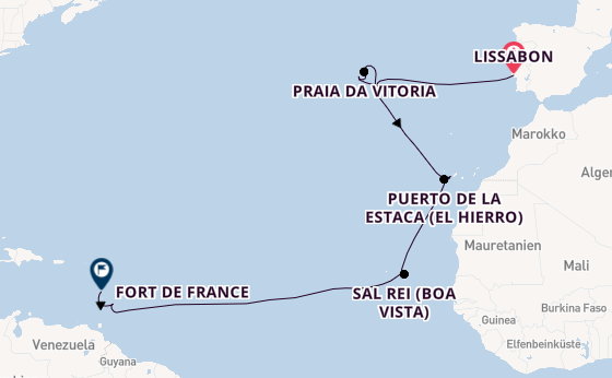 Portugal ab Lissabon, Portugal auf der VASCO DA GAMA
