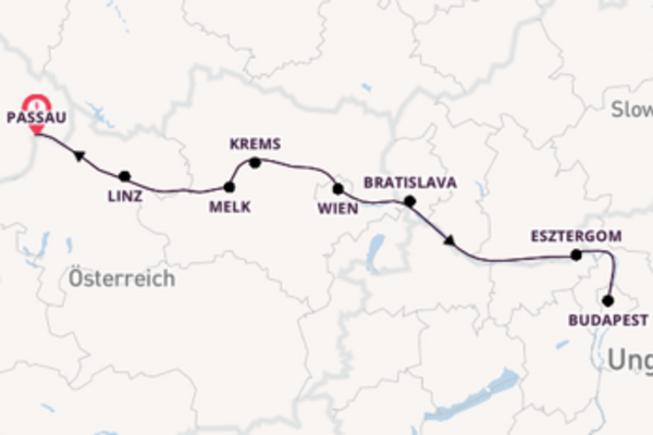 Von Passau über Melk in 9 Tagen
