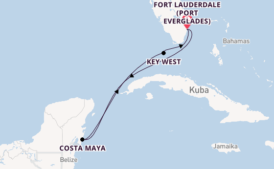 Westliche Karibik ab Fort Lauderdale (Port Everglades), USA auf der Celebrity Summit