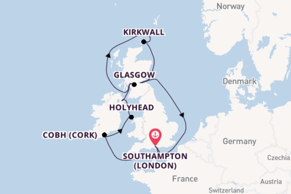 United Kingdom from Southampton, England with the Regal Princess