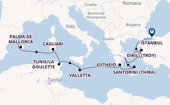 Mediterranean from Barcelona, Spain with the Allura