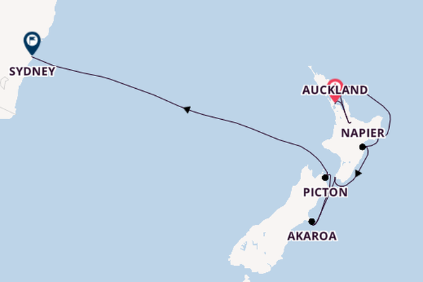 New Zealand from Auckland, New Zealand with the Seven Seas Explorer