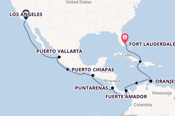 Midden-Amerika vanaf Fort Lauderdale, Verenigde Staten met de Sapphire Princess
