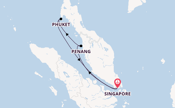 South East Asia from Singapore, Singapore with the Quantum of the Seas