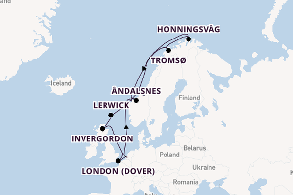 British Isles from Rotterdam, The Netherlands with the Nieuw Statendam