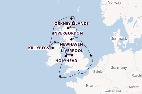 United Kingdom from Southampton, England with the Queen Victoria