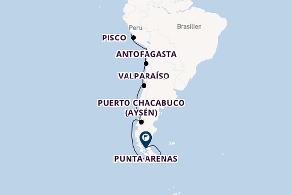 Südamerika ab Callao (Lima), Peru auf der Sirena