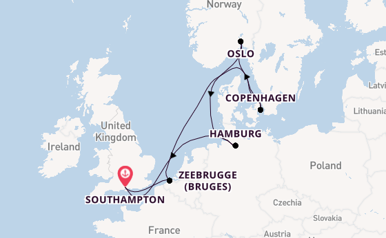 British Isles from Southampton, England with the Freedom of the Seas