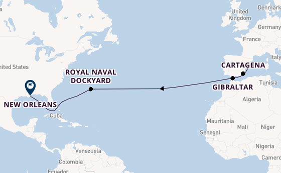 Transatlantic from Barcelona, Spain with the Mariner of the Seas