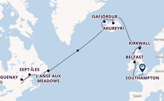 Transatlantic from Quebec City, Quebec, Canada with the EXPLORA IV