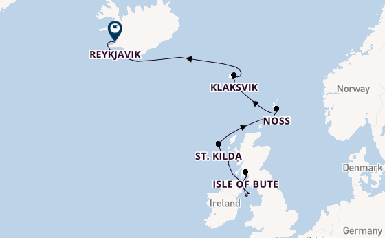United Kingdom from Belfast, Northern Ireland, United Kingdom with the Seabourn Pursuit