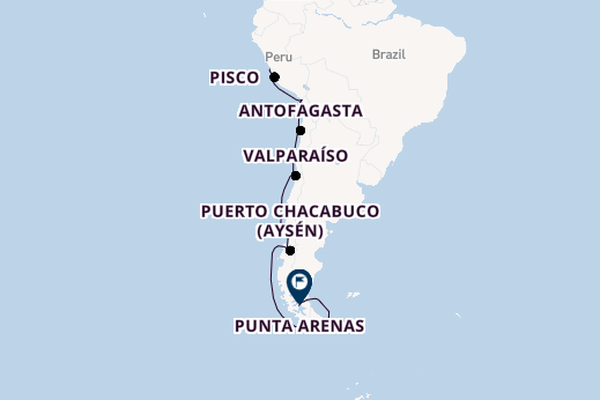 Zuid-Amerika vanaf Lima-Callao, Peru met de Sirena
