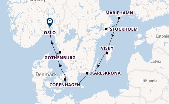 Norway from Stockholm, Sweden with the Viking Vela