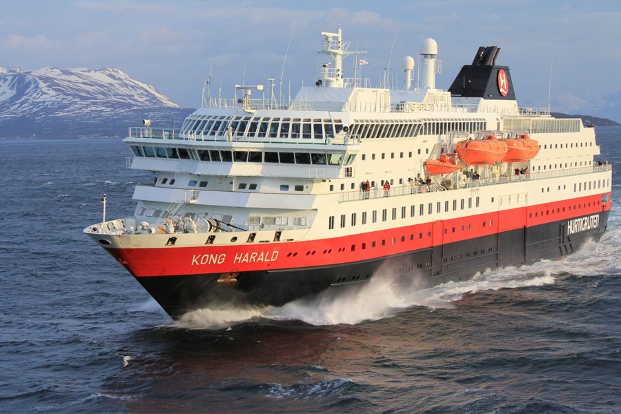 at sea